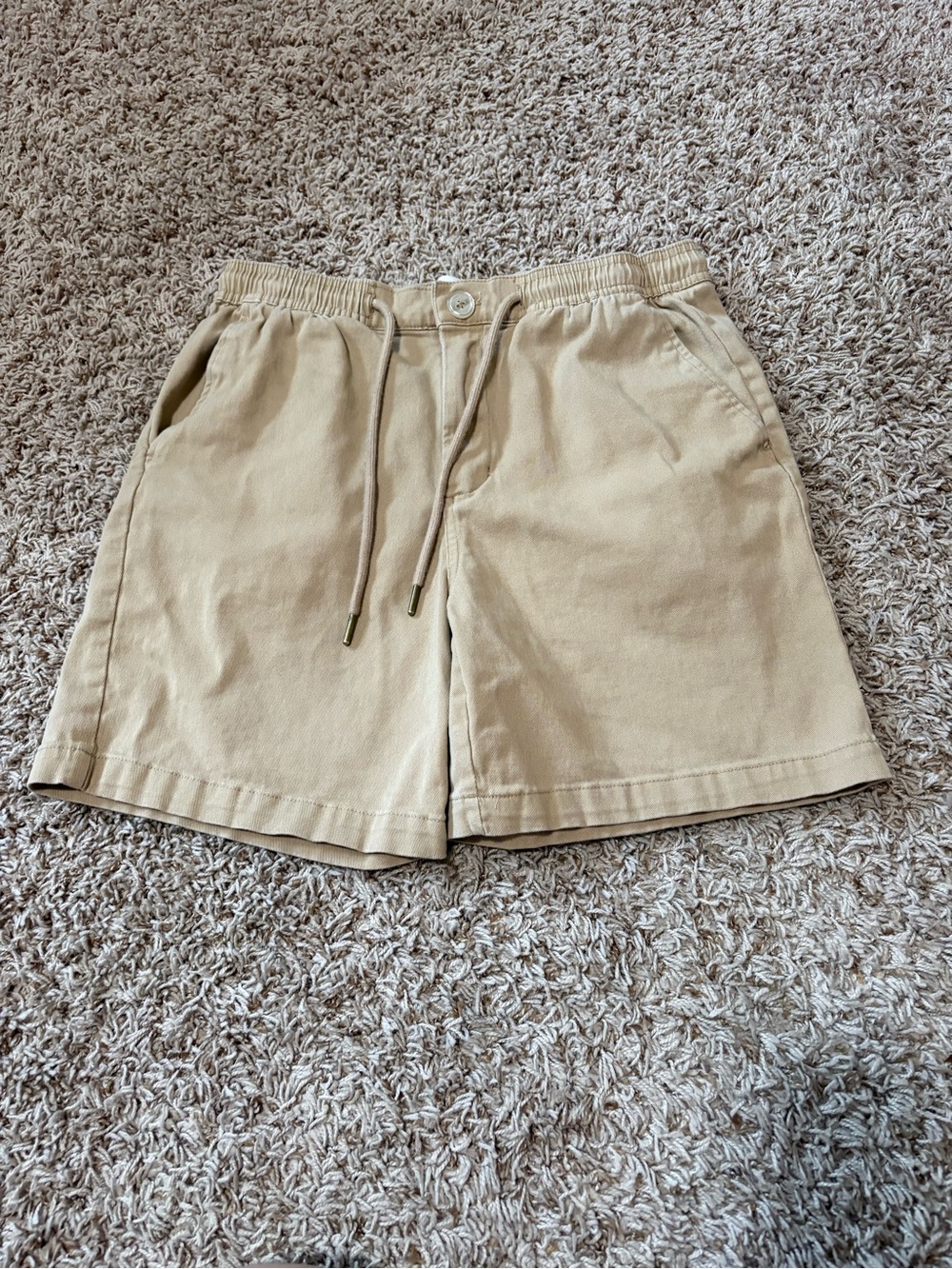 Laguna Pull On Casual Drawstring Khaki Shorts men’s size Medium